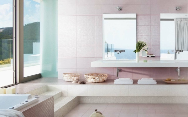 rosa badrum form kakel badkar