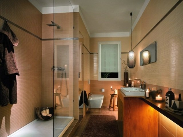 Idéer belysning LED inbyggd liten badrum duschkabin