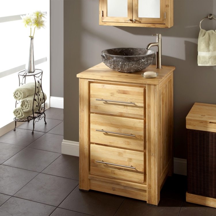 badrumsmöbler-bambu-modern-fåfänga-skåp-låda-bänk-tvättställ-rund-natursten-kran