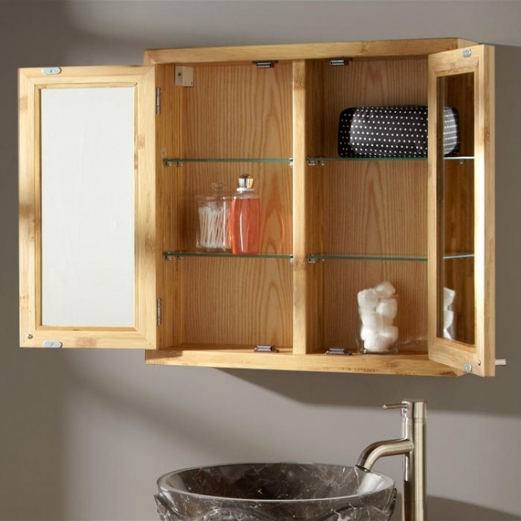 badrumsmöbler-bambu-modernt-badrumsskåp-spegelskåp-hyllor-handfat-natursten-granit