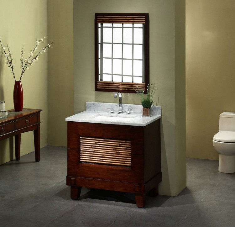 badrum-möbler-bambu-modern-fåfänga-mörk-marmor-fåfänga-topp-spegel