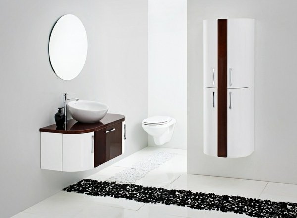 vit skåp vägg spegel badrum
