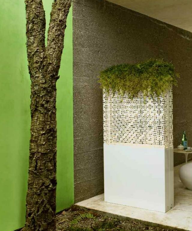 moderna blomkrukor belysning rumsavdelare demetra De Castelli