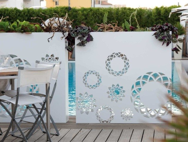 TU planter modern terrassmissbruk skydd Ragodesign BYSTEEL