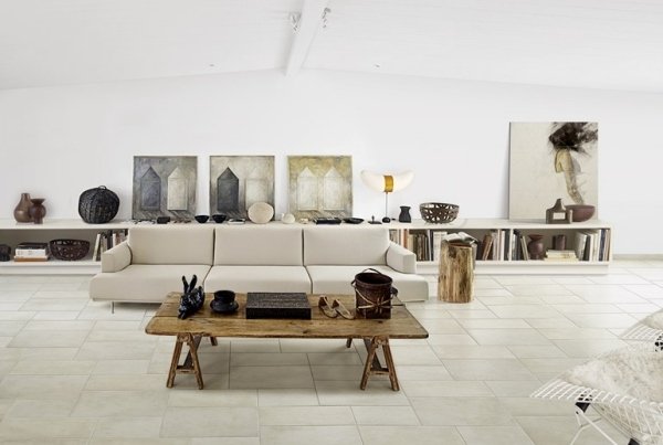 designer golvplattor vitt naturligt utseende modernt portugisiskt minimalistiskt