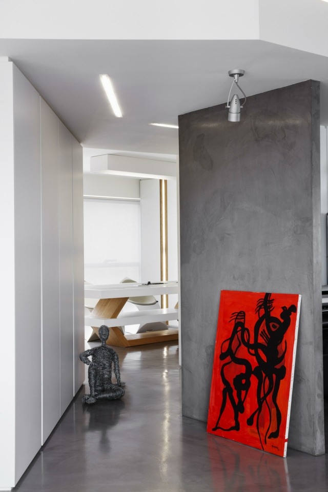 röd modern målning garderob förvaringsutrymme kontorsinredning