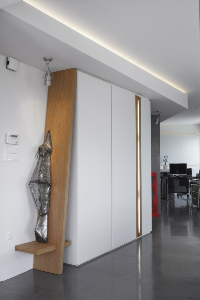 Kontorsmöbler infällda träbelysning LED miljövänligt sparar el