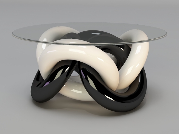 torus soffbord design ring svart och vitt