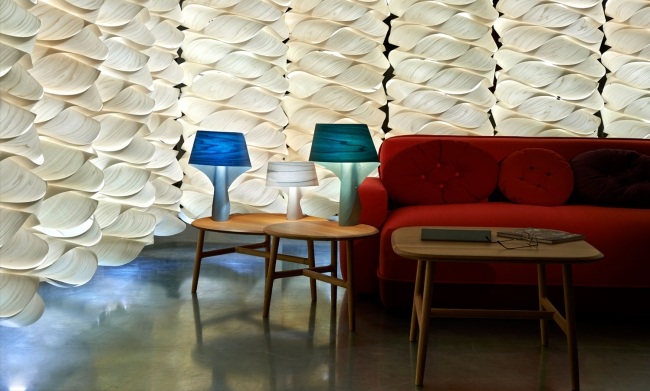 modern design bordslampor blått faner lzf