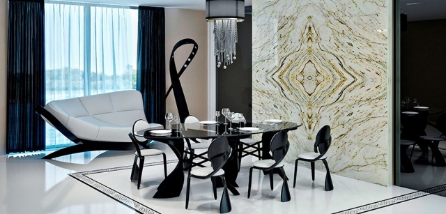moderna möbler trä svart matsal soffa stolar