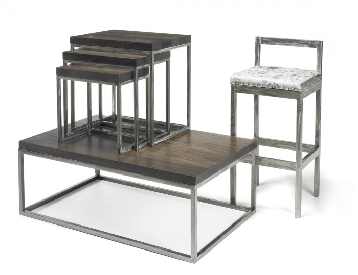 möbel-set-metall-ram-rektangulär-soffbord-bar stol-sidobord-set-designer-bord