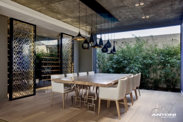 bambu trädgårdsterrass modern lägenhet design i Kapstaden