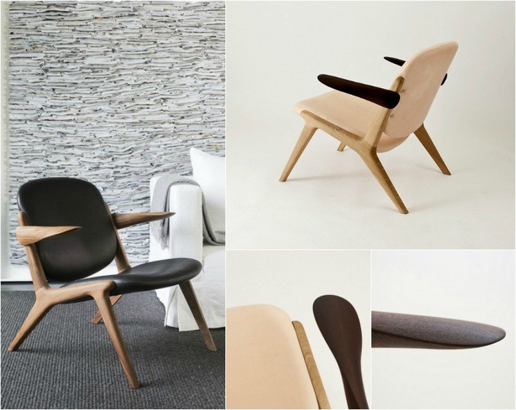 modern-designer-möbler-stoppad-fåtölj-svart-beige-trä-miyazaki