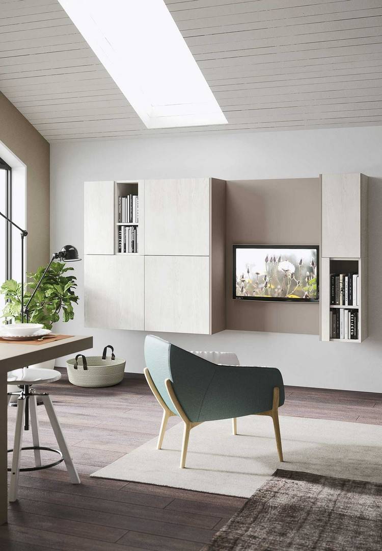modernt utrustat-kök-samling-vardagsrum-möbler-förlängning