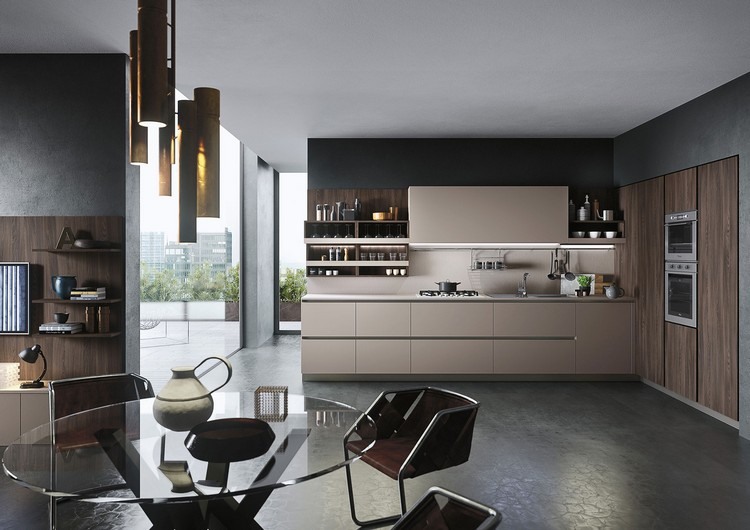 modernt inbyggt-i-kök-elegant-möblering-pentry-design