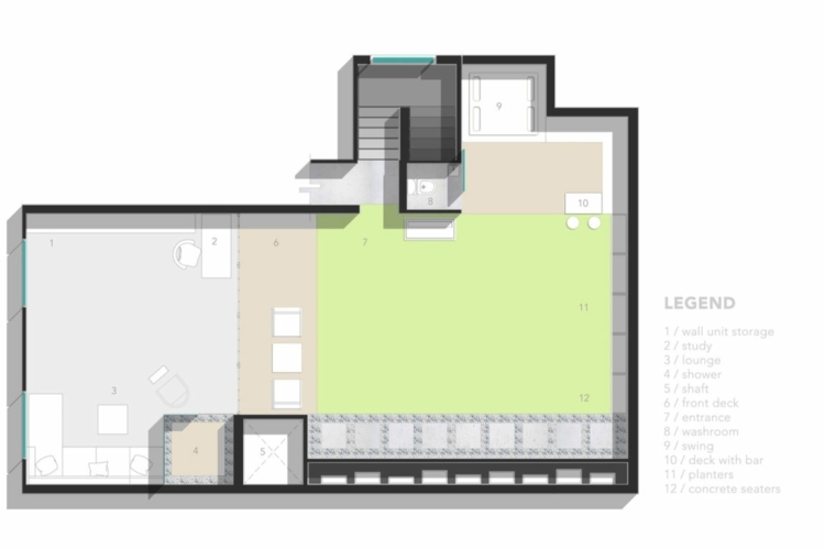 Inredning-ett-rum-lägenhet-planlösning-behållare-original-levande-idé