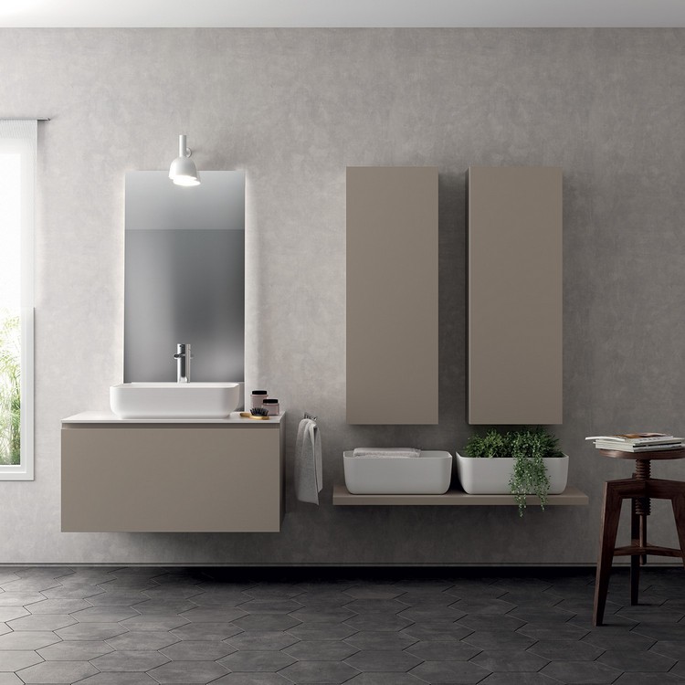 inredning badrum moderna spegelväggskåp
