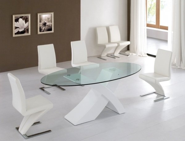Modern-matsal-möbler-idéer-vit-glas-tallrik
