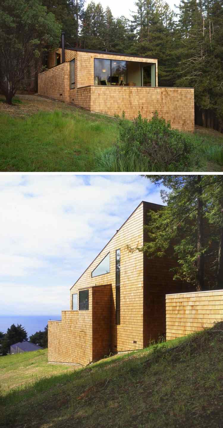 modern-fasad-trä bältros-naturligtvis-arkitekt-hus-sluttning-berg