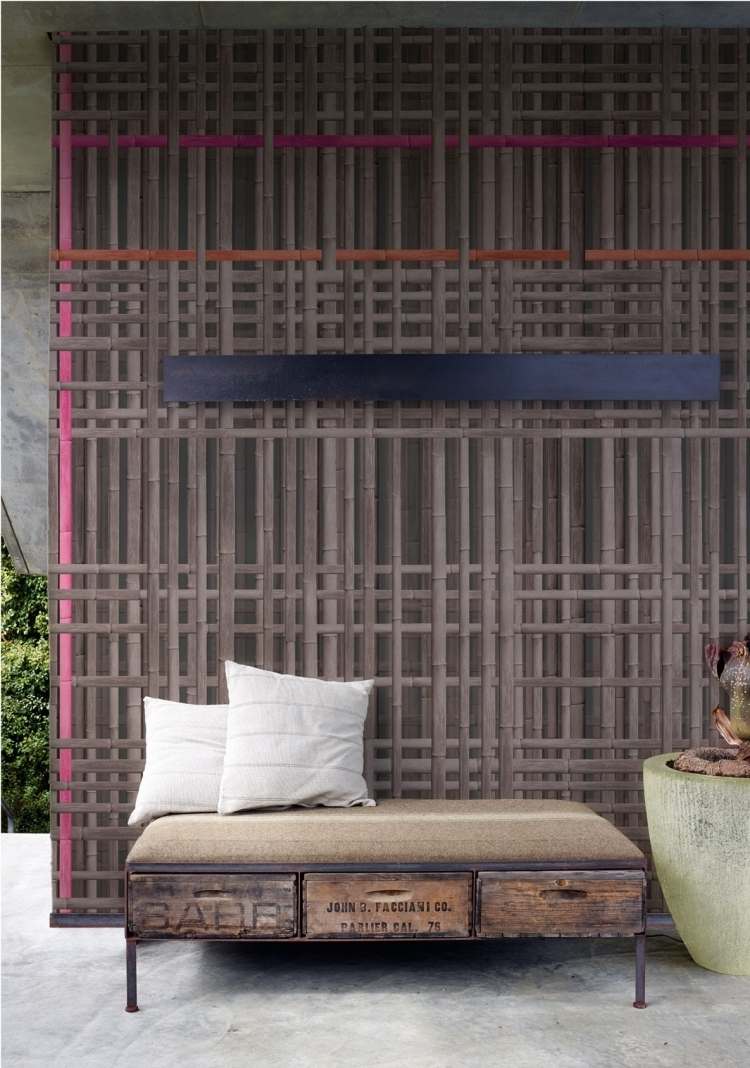 modern-fasad-design-utomhus-dekoration-vägg-design-realistisk-illustration-bambu-sits