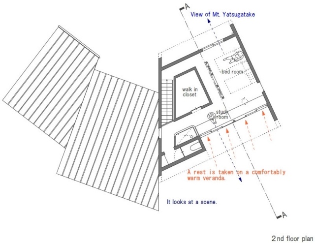 semester villa japan yatsugatake MDS arkitekter andra våningen