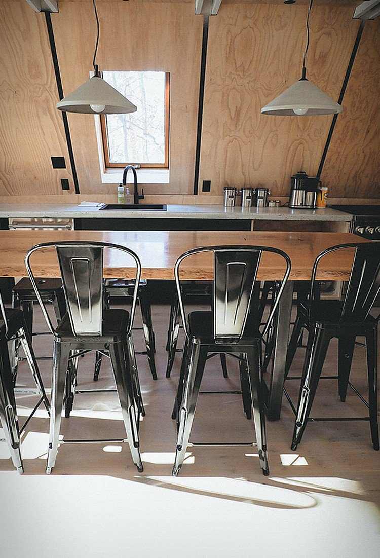 kök matplats modern finnhut bordsstolar hängande lampor