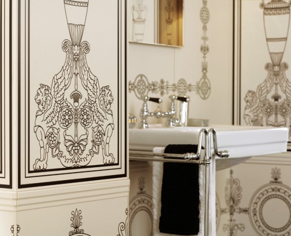 Lyxiga väggplattor-italiensk badrumsdesign modern