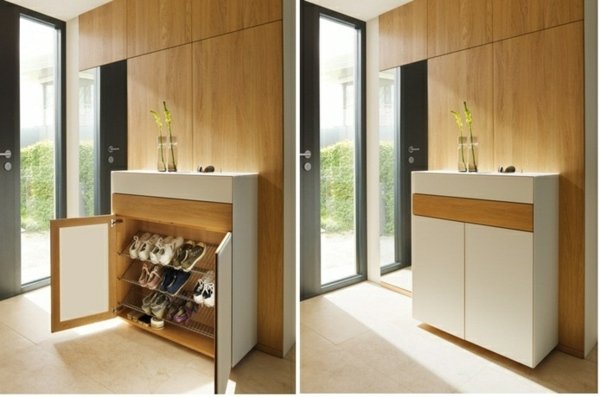 Designmöbler korridor vitt glas ek