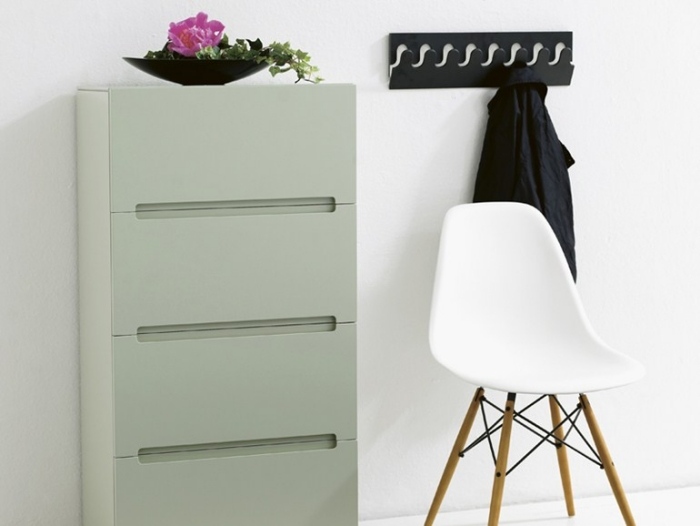 Vägg-päls rack-päls hängare-rock rack-hall möbler-modern