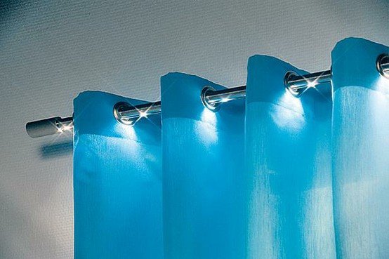 LED -ljusridåstång
