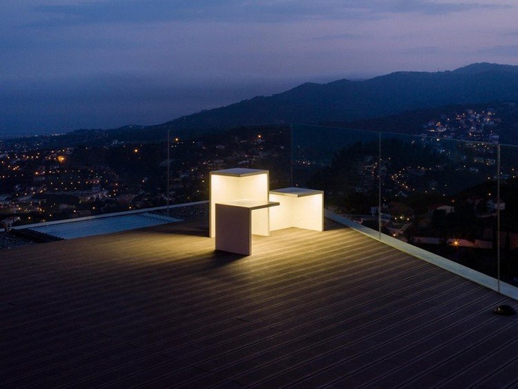 Modern trädgårdsbelysning led-betonmoebel-EMPTY-Vibia