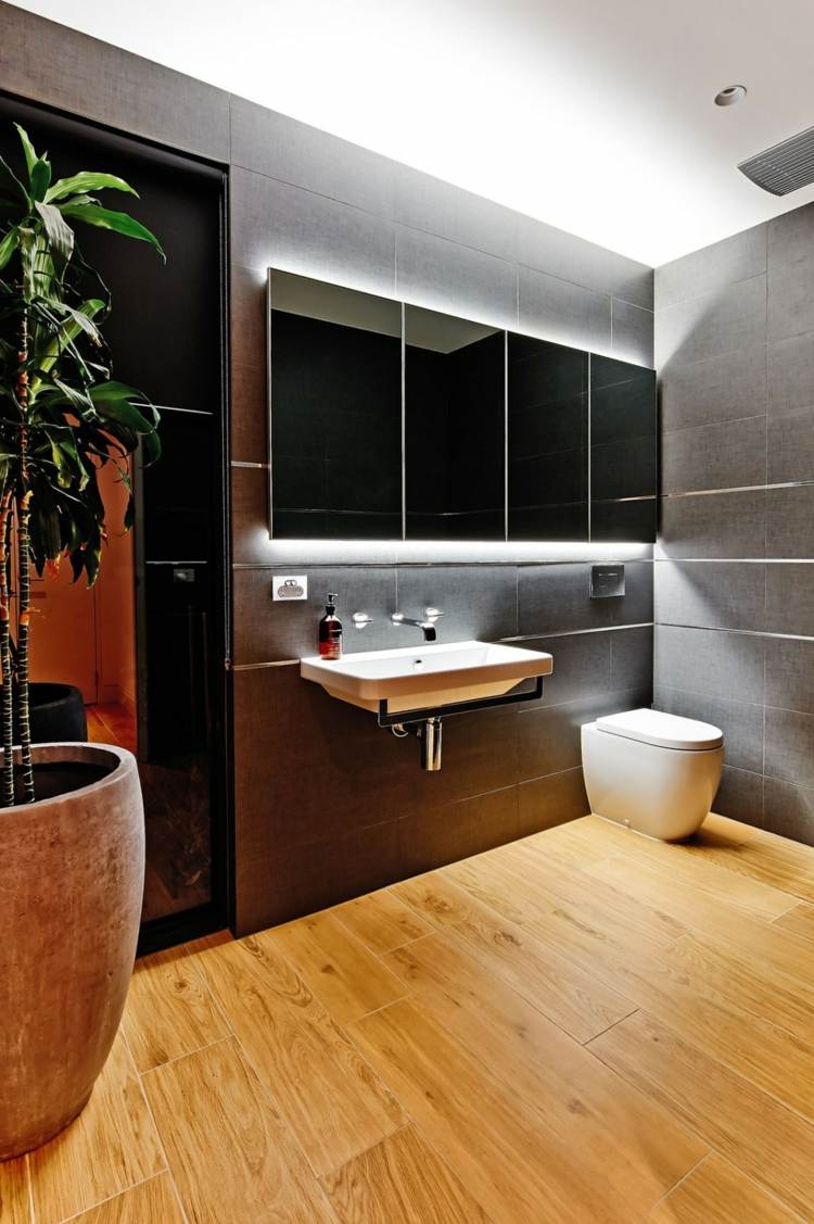modern badrum design hus design handfat grå vägg