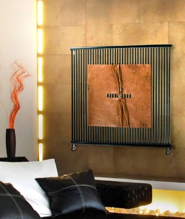 dekorativa radiatorer modern uppvärmning brem wall deco