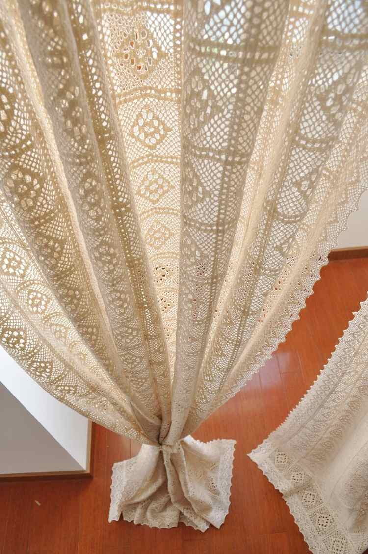 virkade gardiner-modern-romantisk-golvlängd-grädde-vit-spets-handgjord