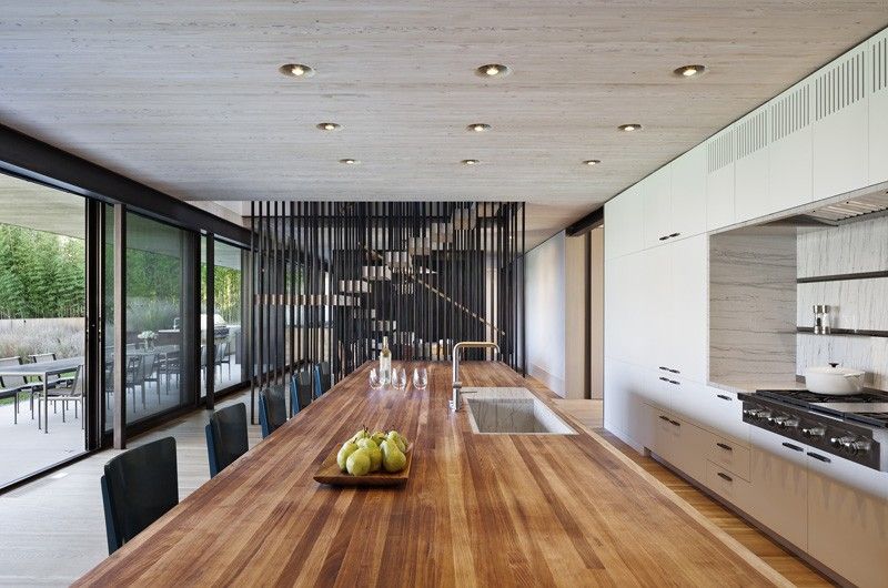 modern-trä-fasad-öppet-kök-kök-counter-inbyggt kök-vit
