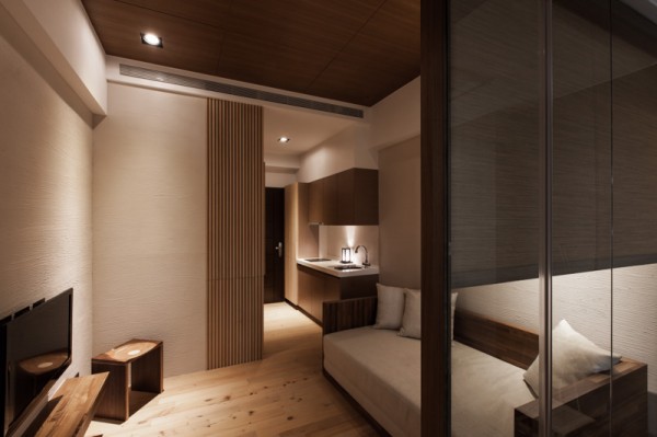 kök dold skiljevägg lägenhet japansk arkitektur inredning modern