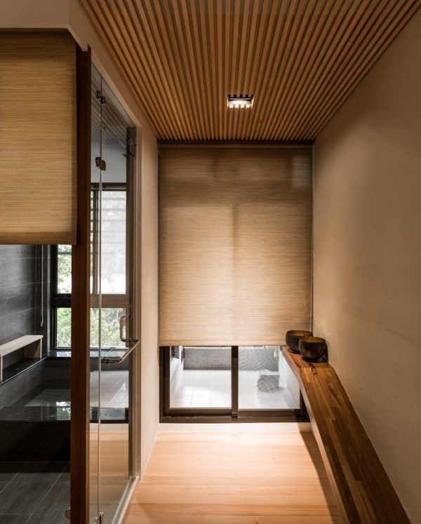 träpaneler hus trendiga japanska väggbeklädnad golvbeläggning inredning
