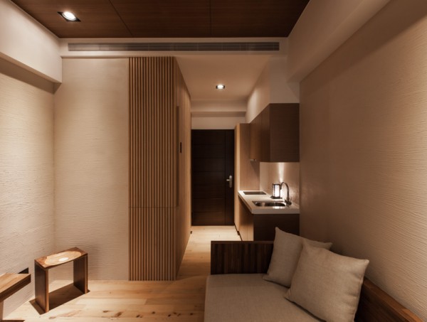 hus japansk inredning arkitektur trendig bambu ljus trä effektivitet