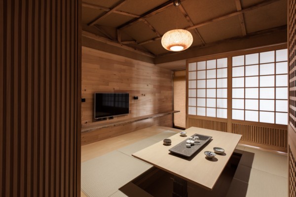 integrerad matbord lägenhet japansk inredning trendig arkitektur
