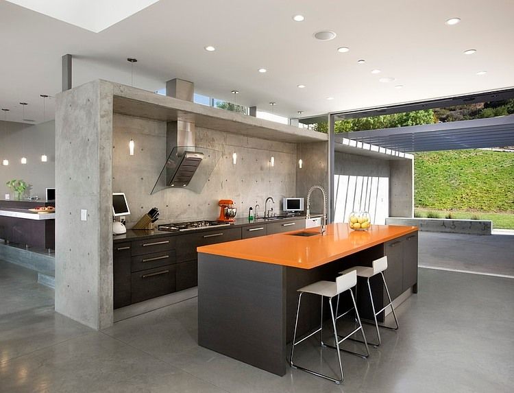 designa ett kök utan väggskåp väggskåp väggskåp praktiska idéer funktionell minimalistisk betongvägg kök ö