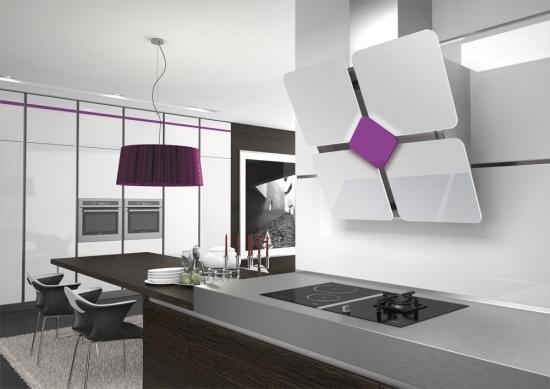 Moderna köksapparater designad fläkt