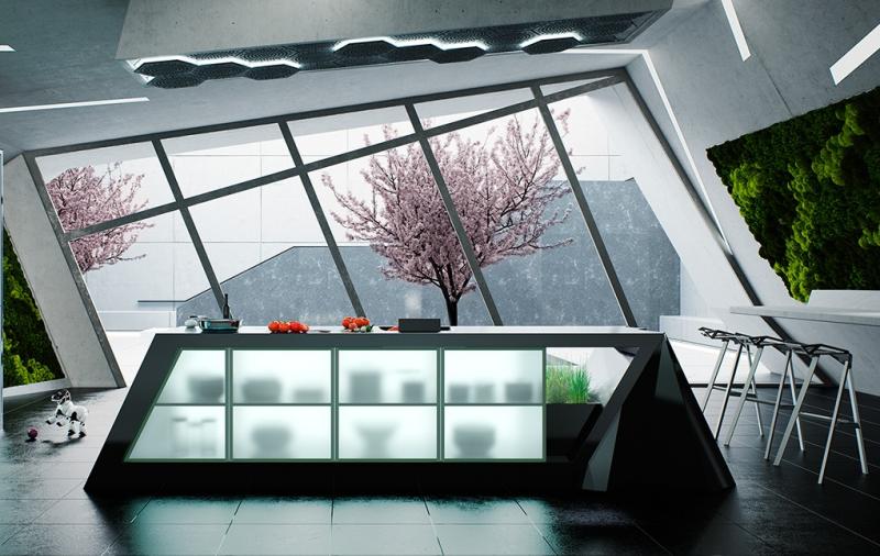 modernt-kök-planering-kök ö-futuristiskt-modernt