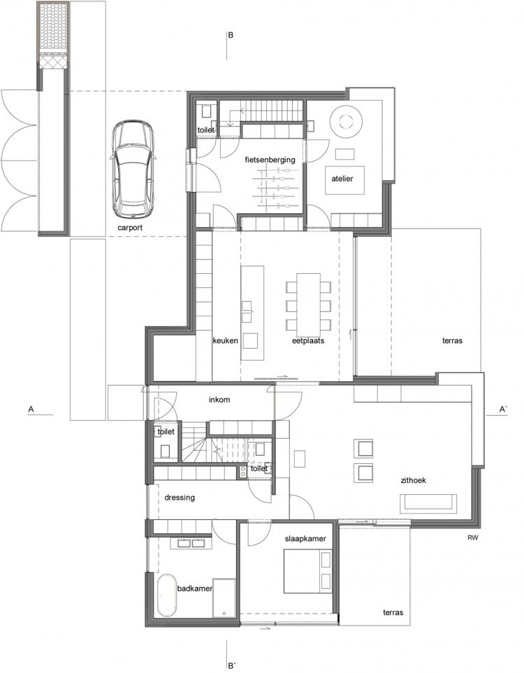 modern-enfamiljshus-klinker-fasad-planlösning-plan-rum-division-bottenvåning