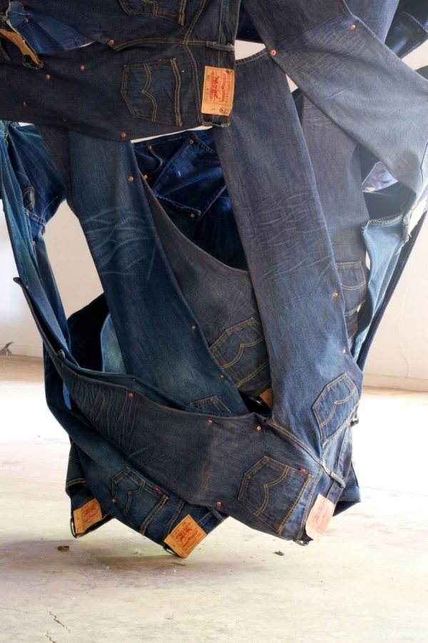 Ian McChesney installation Art Jeans