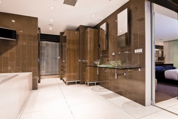 modern lägenhet bader house lyxigt badrum