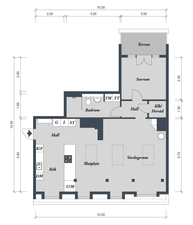 loft lägenhet plan skiss konstruktion 2009 utrymme