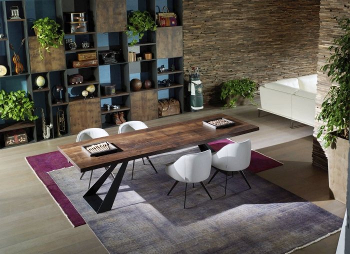 moderna möbler i massivt trä rektangulärt-matbord-CARMA-Sofalux-metallram