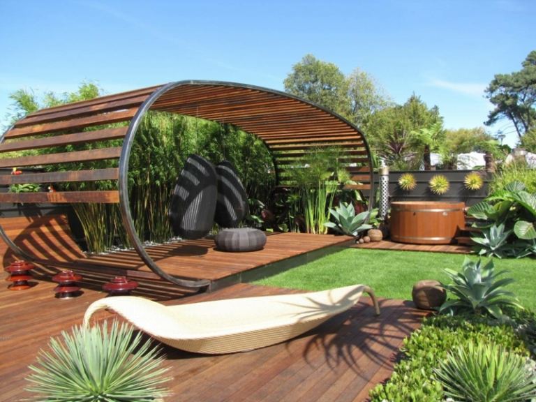 modern-pergola-träram-trädgård design-idéer-terrass