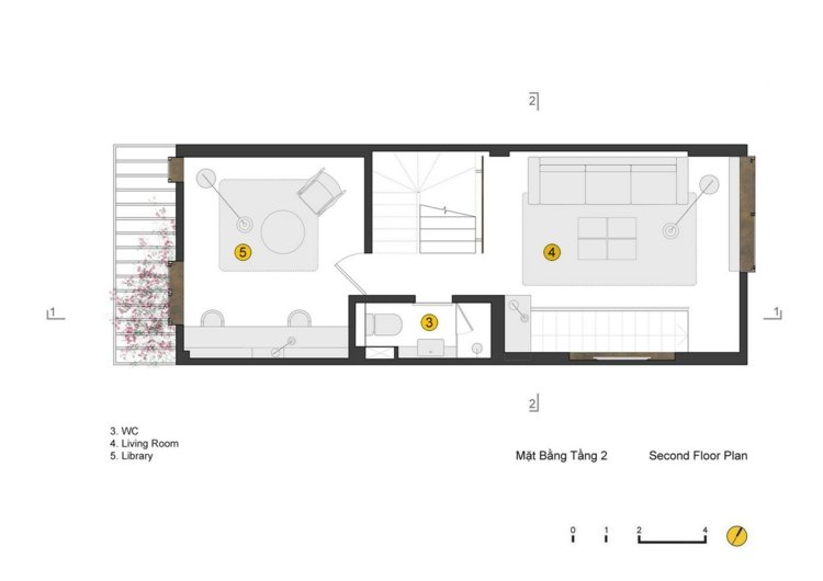 Modernt-rum-avdelare-terrasserad-plan-andra-övre våningen-vardagsrum