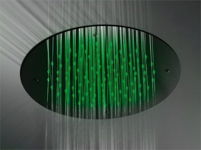 logotyp regnhuvud dusch rund gattoni belysning grön